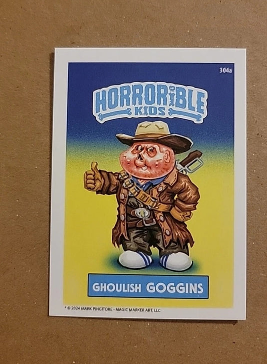 Horrorible Kids Ghoulish Goggins 2024 Spookala Tampa Mark Pingitore Card
