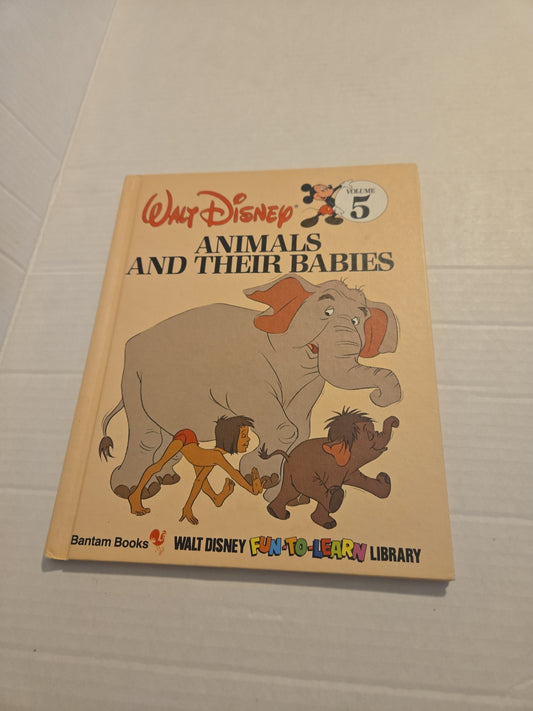 Walt Disney Fun To Learn Book Volume 5 Animals and Their Babies