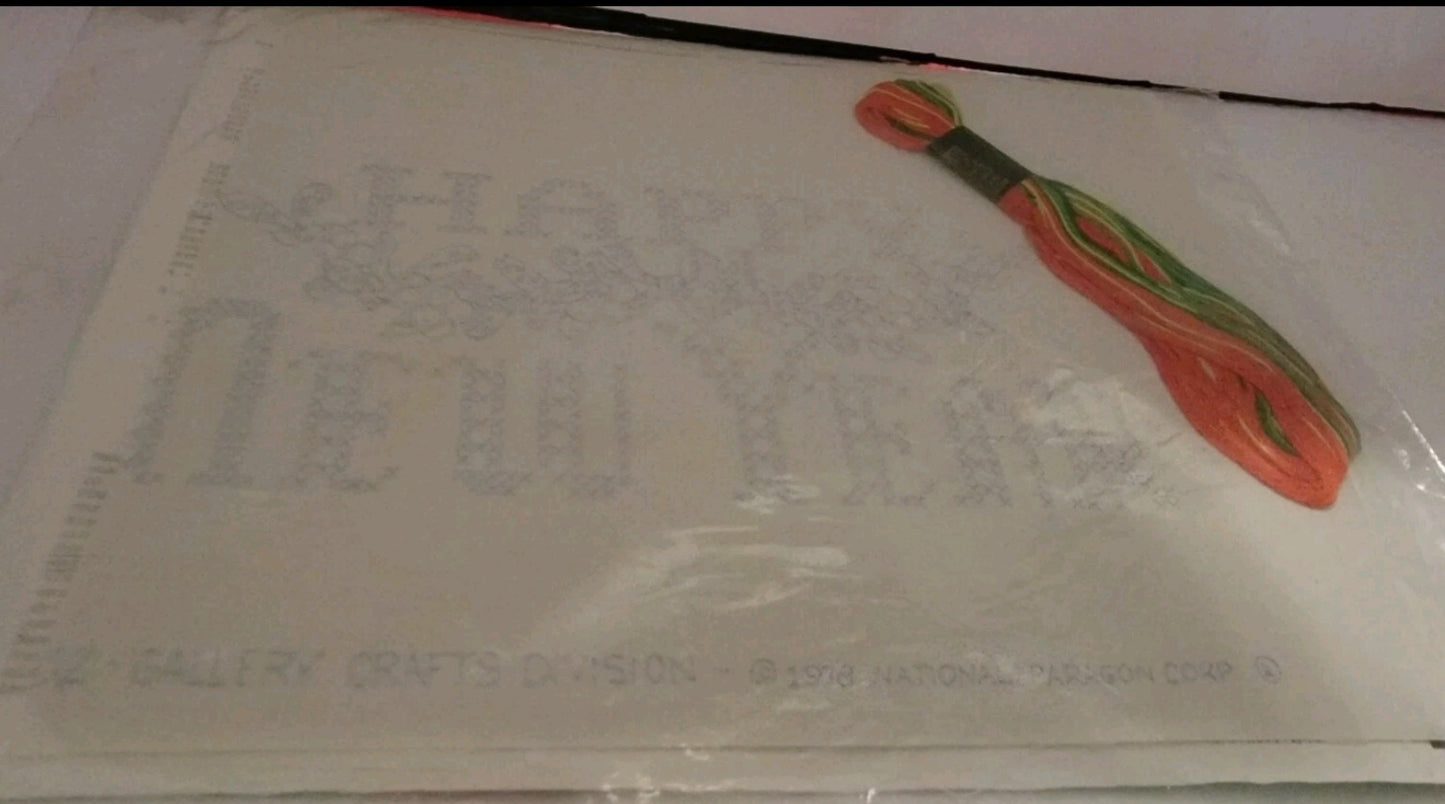 Gallery Crafts Cross Stitch Kit Happy New Year # 8002