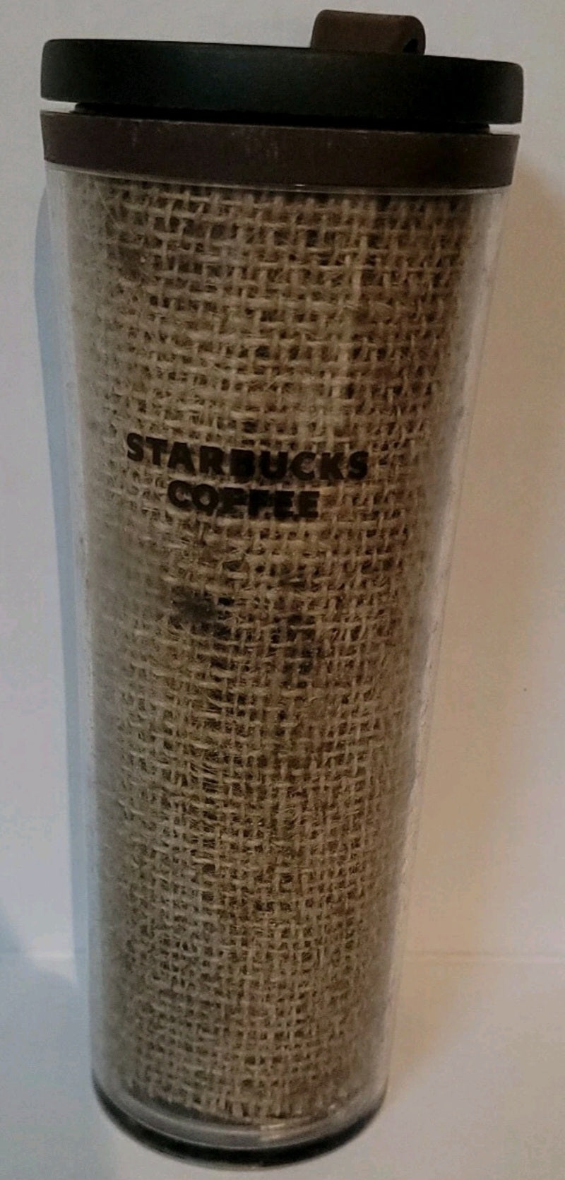 Starbucks Burlap Travel Tumbler