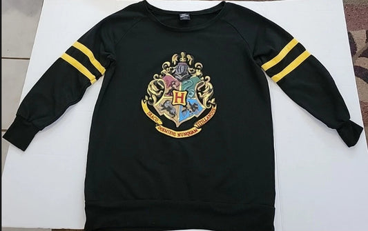 Harry Potter Universal Studios Womens Shirt Size Small Embroidered 3/4 Sleeve