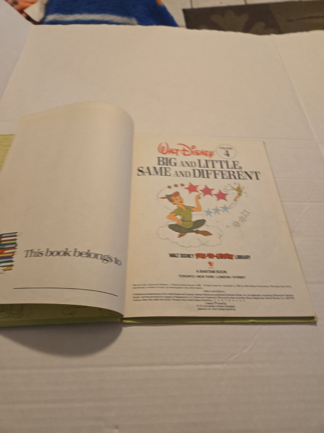 Vintage Walt Disney Big and Little, Same and Different Volume 4