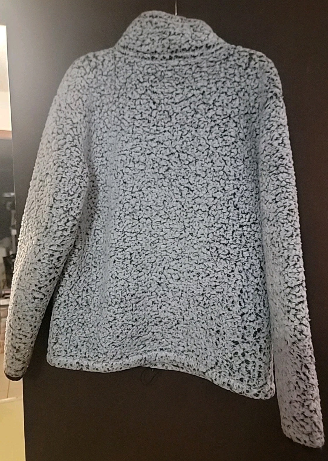 Pink by Victoria's Secret Gray Sherpa Jacket 1/4 Zip Women's Size Medium