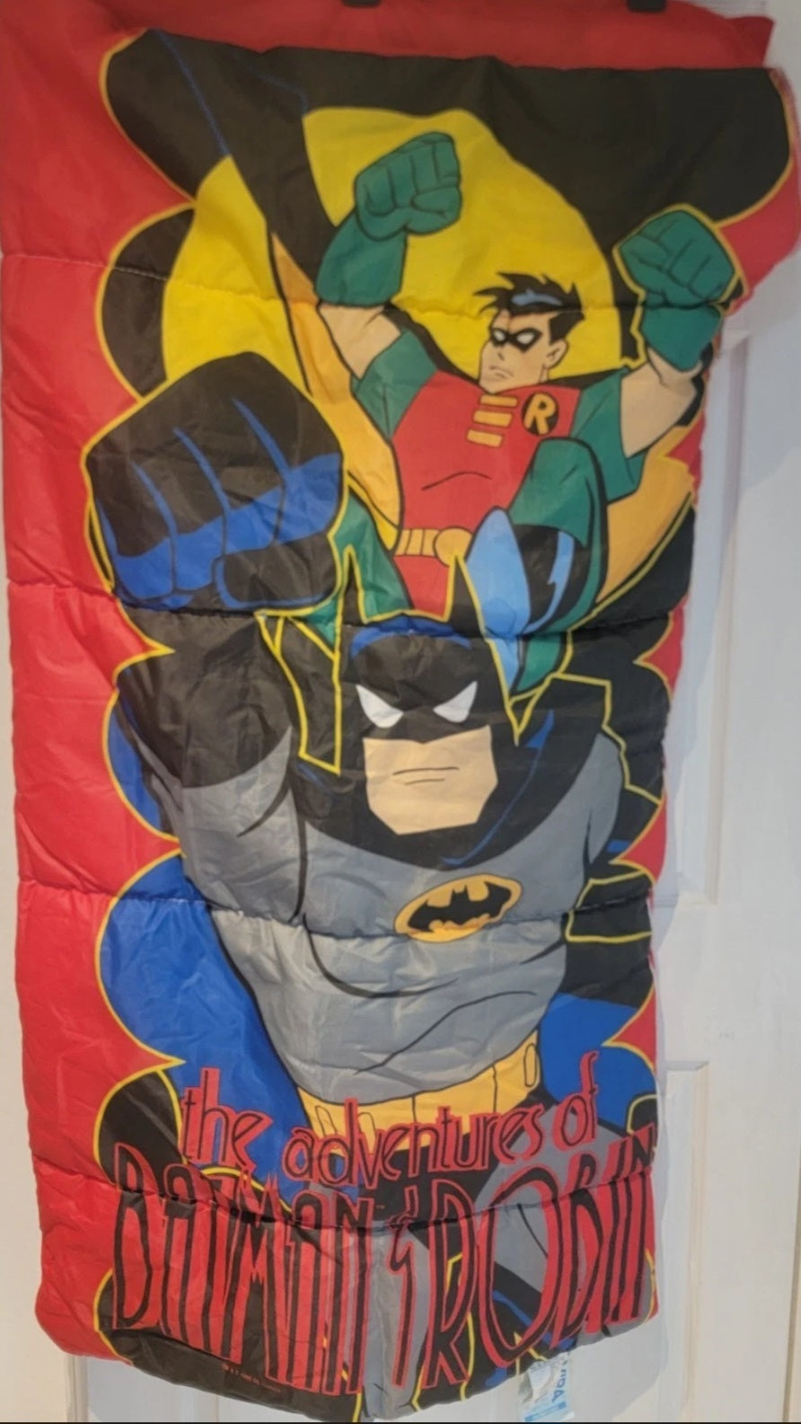 Vintage 1995 Adventures Of Batman And Robin Sleeping Bag DC Comics