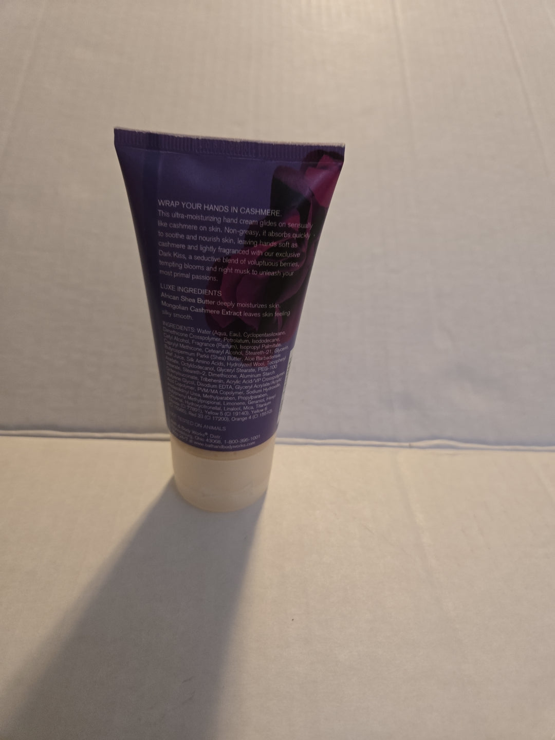 Bath & Body Works Dark Kiss Shea Cashmere Hand Cream 2.5 Oz