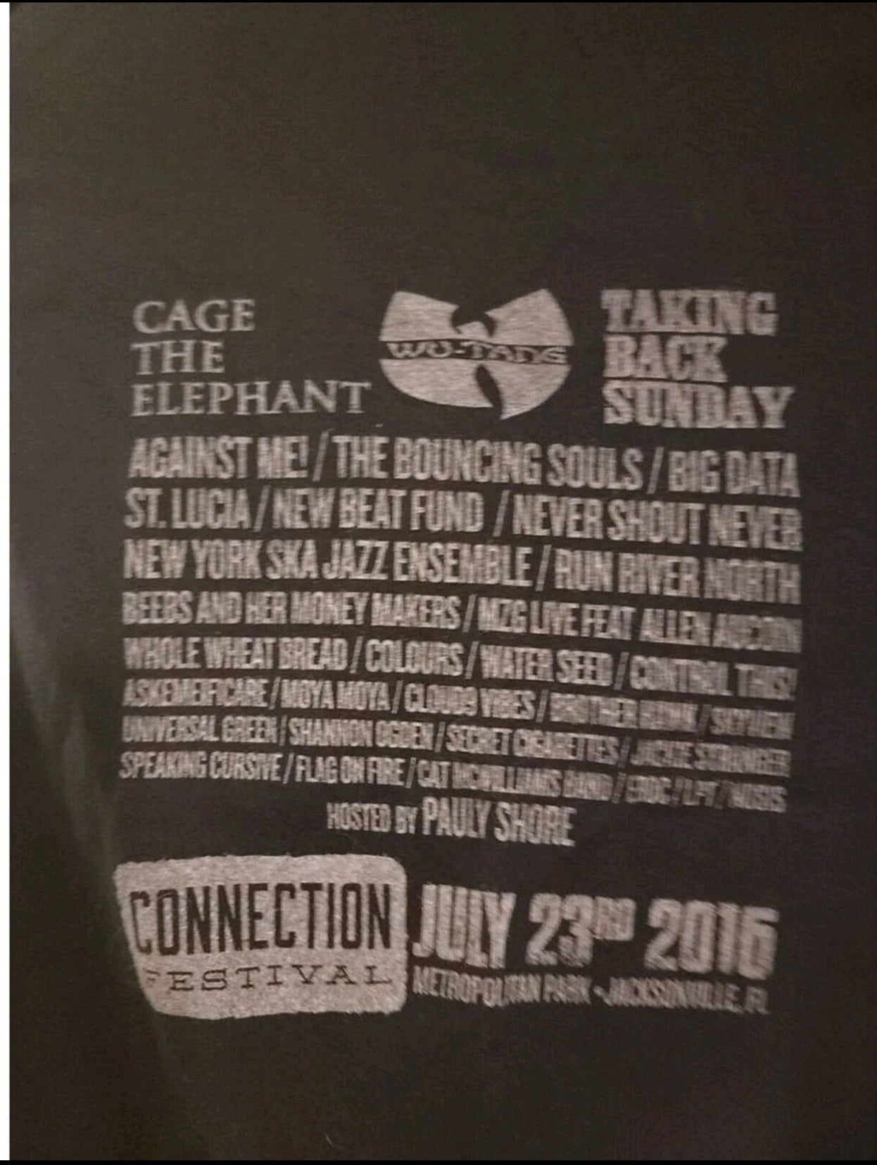 Connection Festival 2015 Tour Shirt Womens Size Small