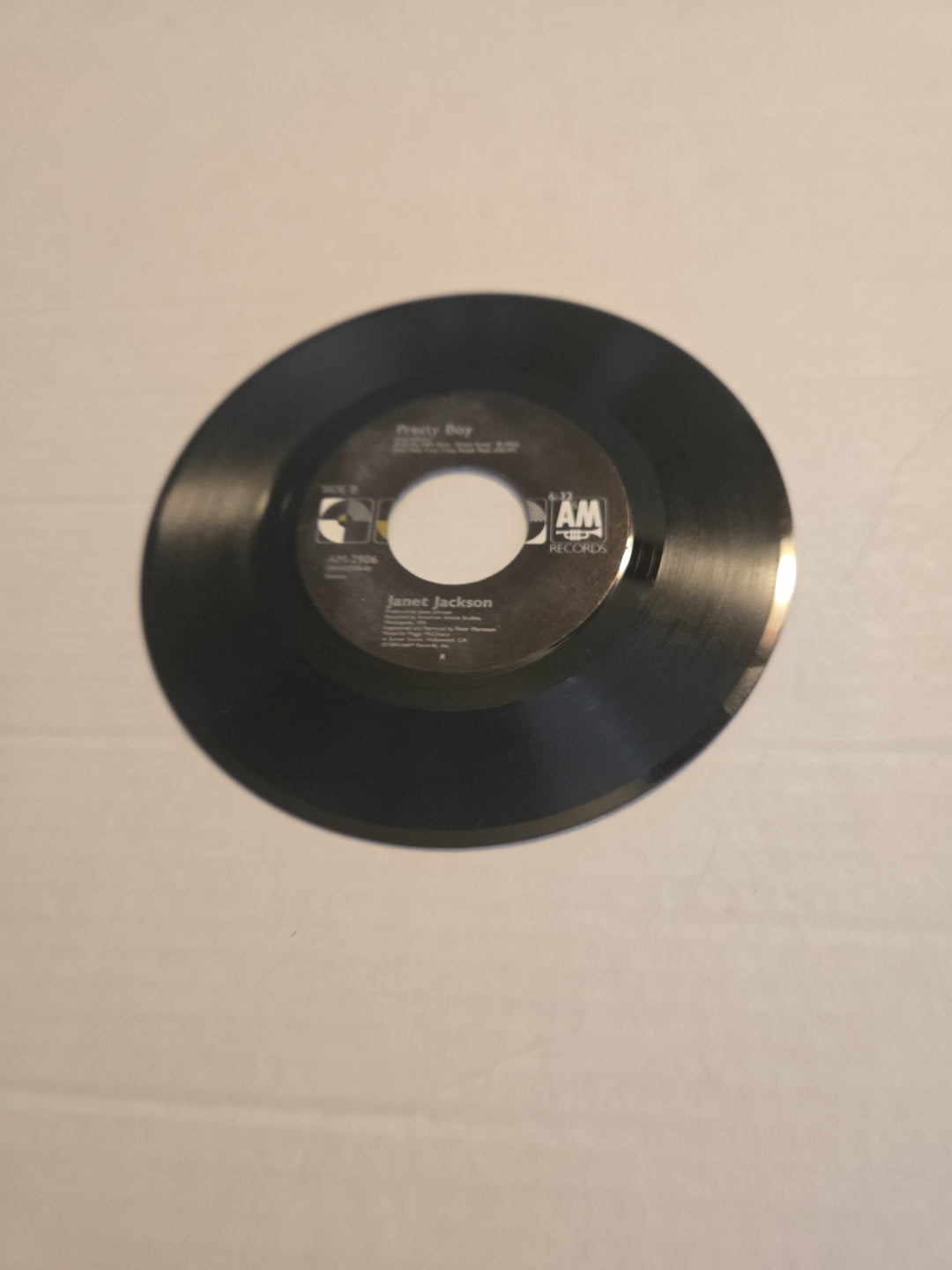 Janet Jackson Let's Wait  Awhile 45 RPM Vinyl Record