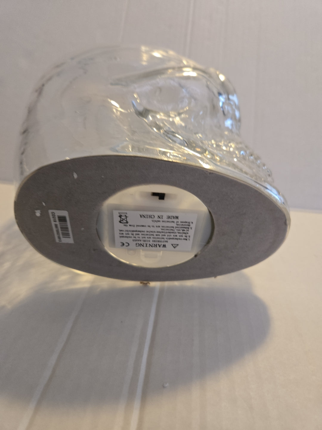 Bath & Body Works Halloween Crystal Skull Light Up 3 Wick Candle Holder