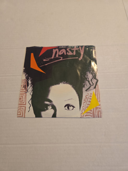 Janet Jackson Nasty 45 RPM Vinyl Record