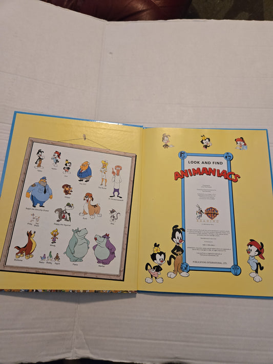 Vintage 1994 Look And Find Animaniacs Hardcover Book