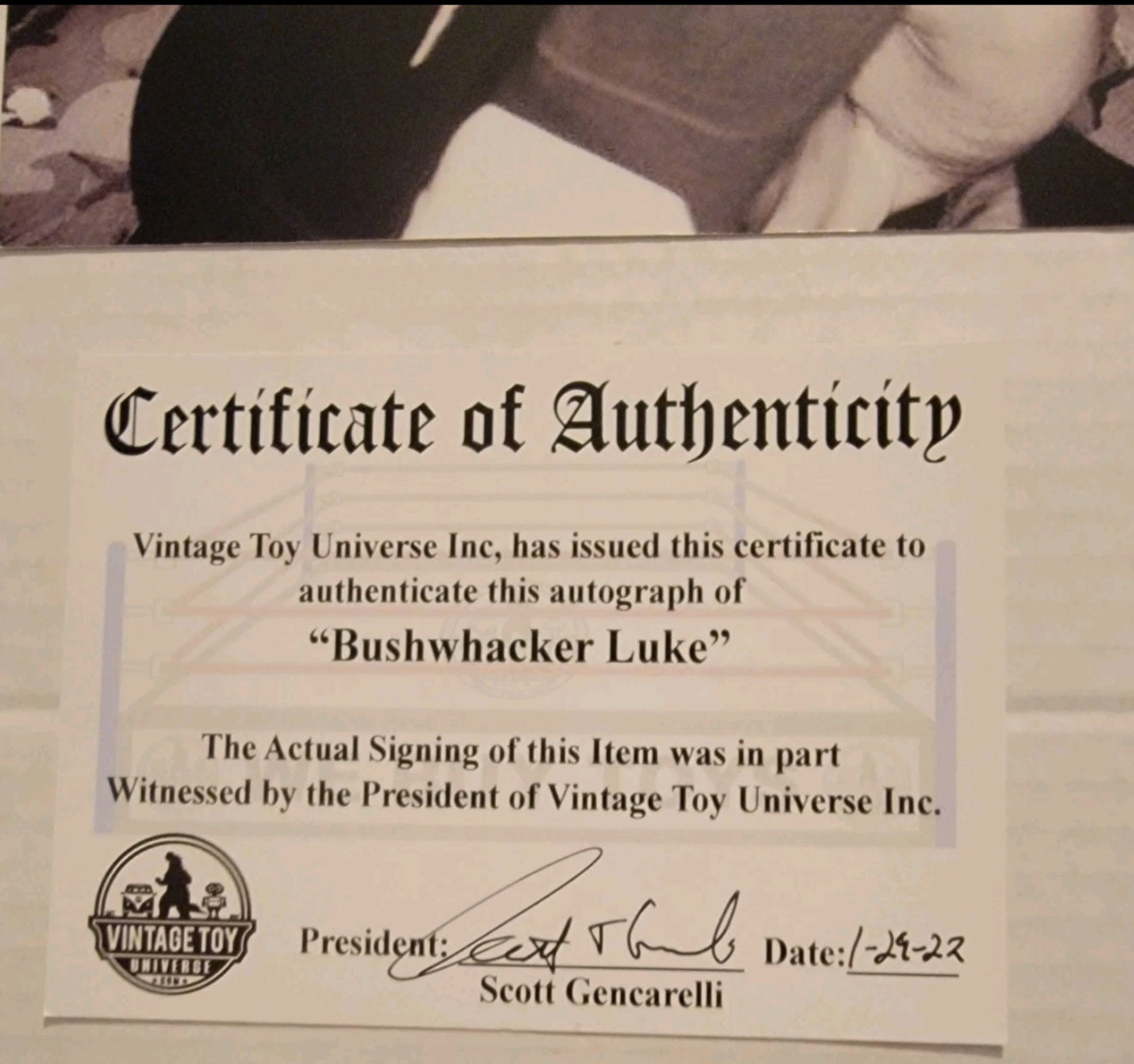 Sheepherder Luke  Autographed Photo with COA