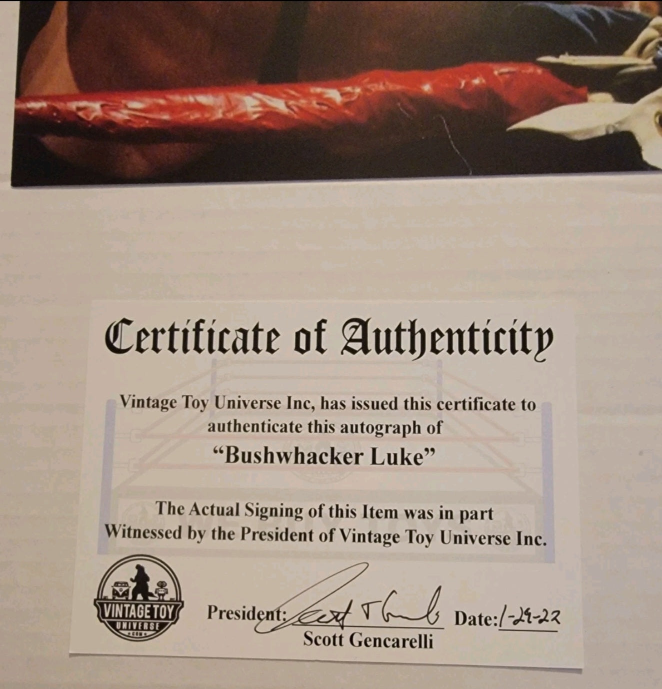 Bushwhacker Luke Autographed Photo with COA