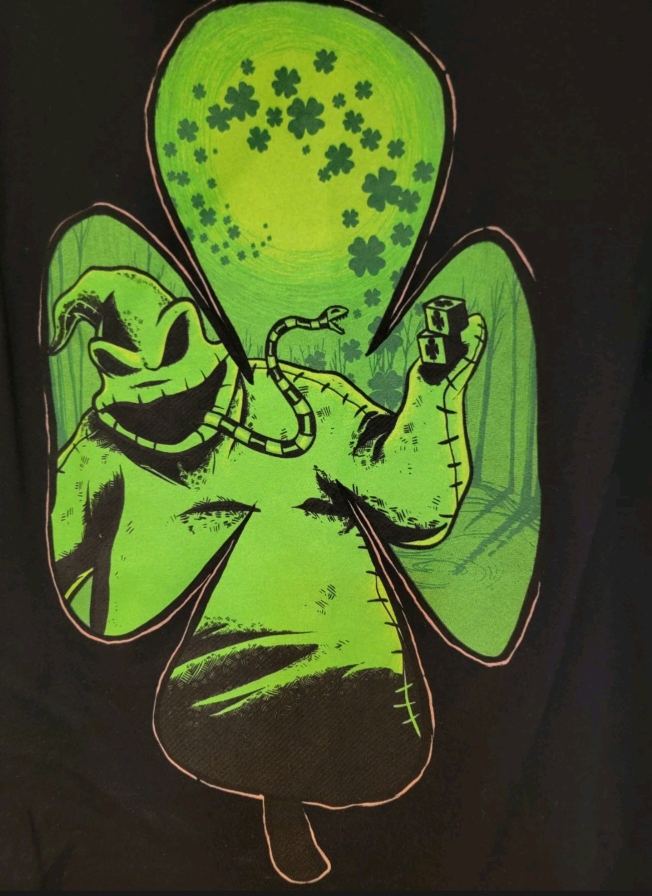 The Nightmare Before Christmas Oogie Boogie St. Patricks Shirt Size Small