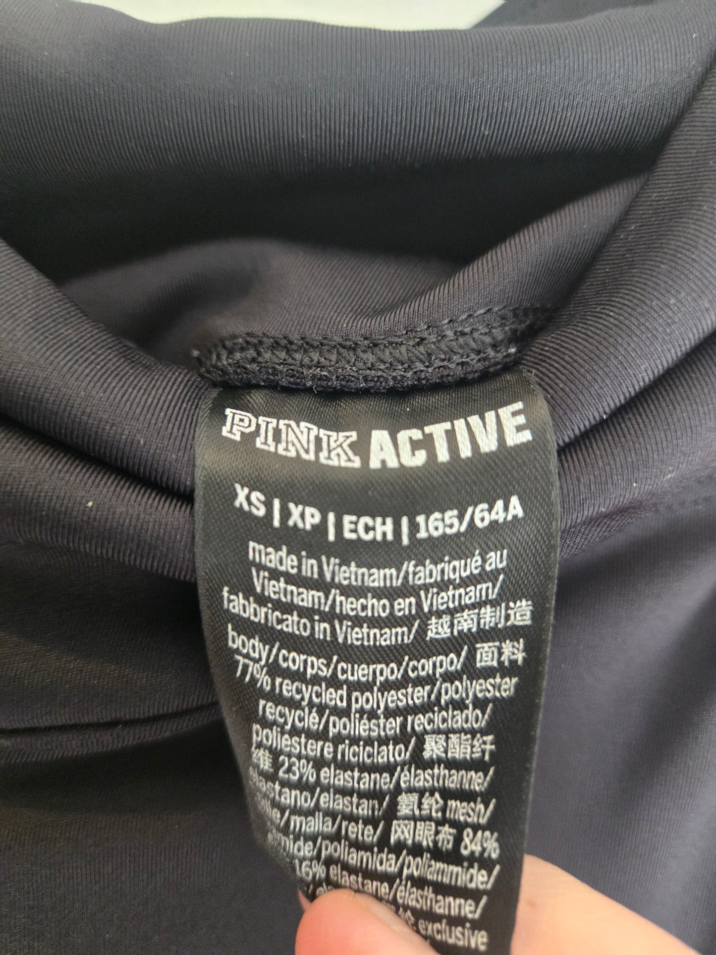 Victoria's Secret Pink Active High Waist Mesh Rainbow Leggings Size XS