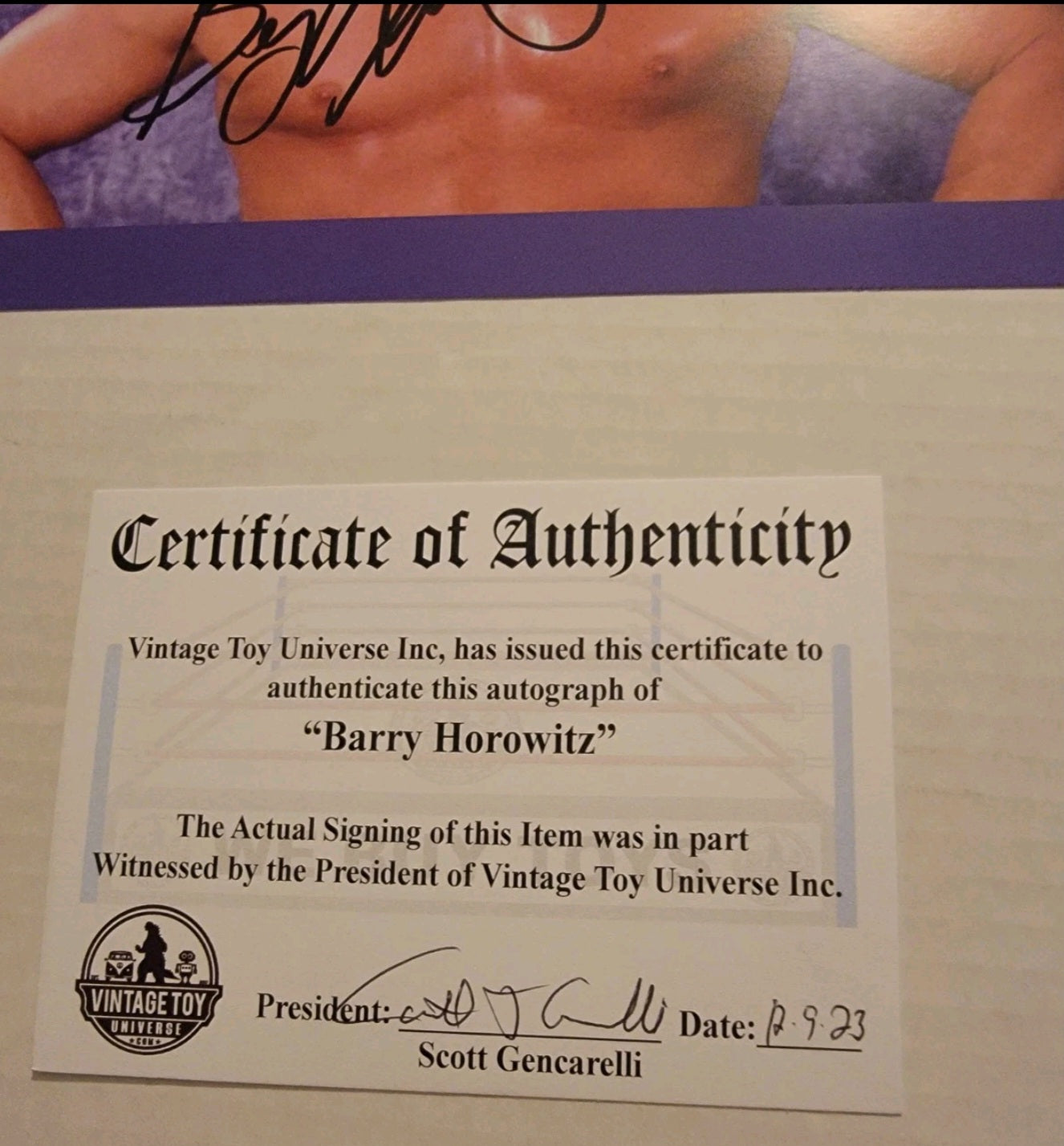 Barry Horowitz Autographed Photo With COA