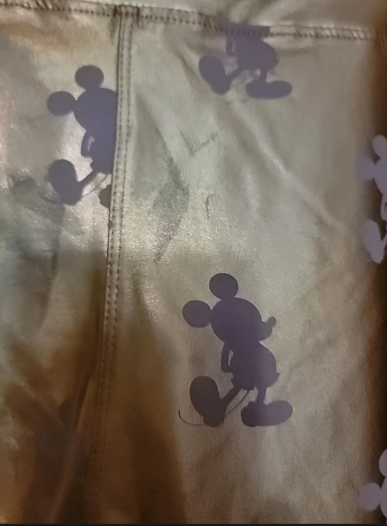 Disney Metallic Rose Gold Mickey Mouse Leggings Size 2XL- PLEASE READ DESC
