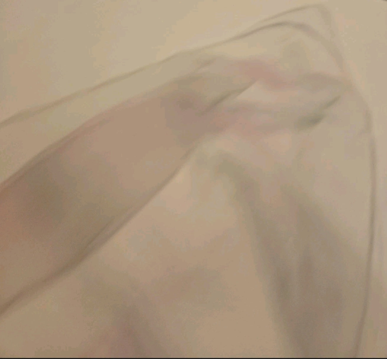 Vintage Ladies Sheer Scarf Pale Pink And Green Striped 25.5x26