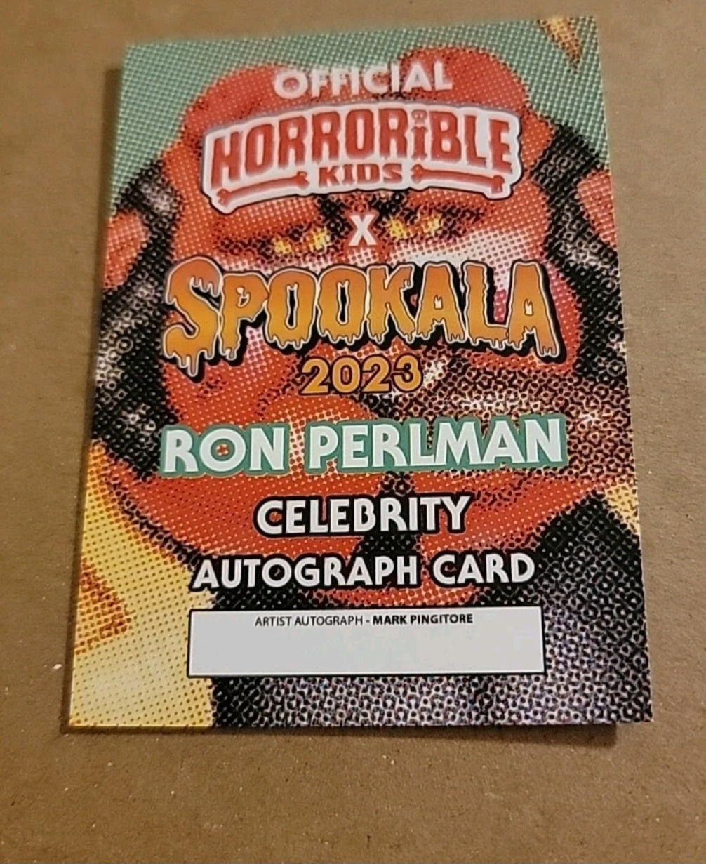Horrorible Kids Red Ron 2023 Spookala Tampa Mark Pingitore Card Hellboy