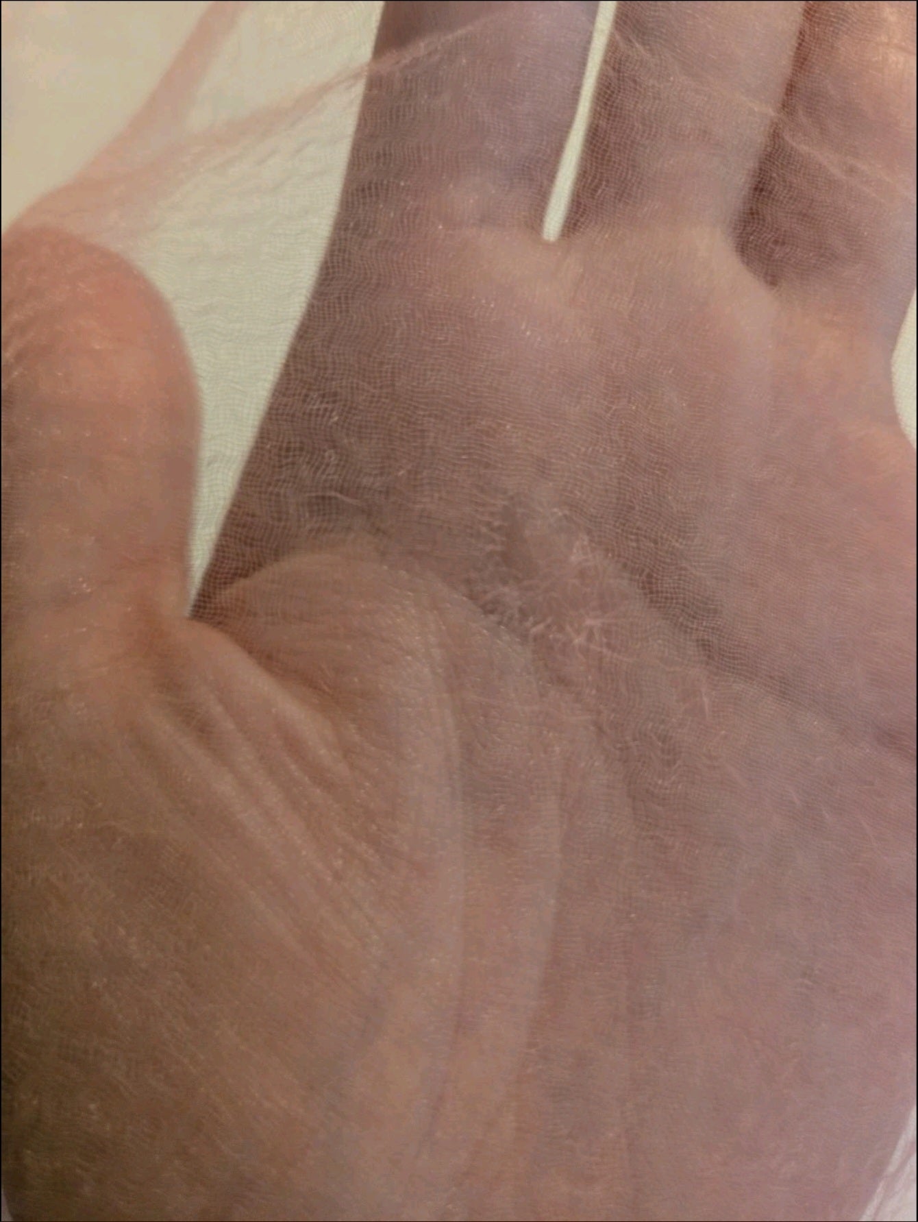 Vintage Ladies Sheer Scarf Pale Pink  25.5x26