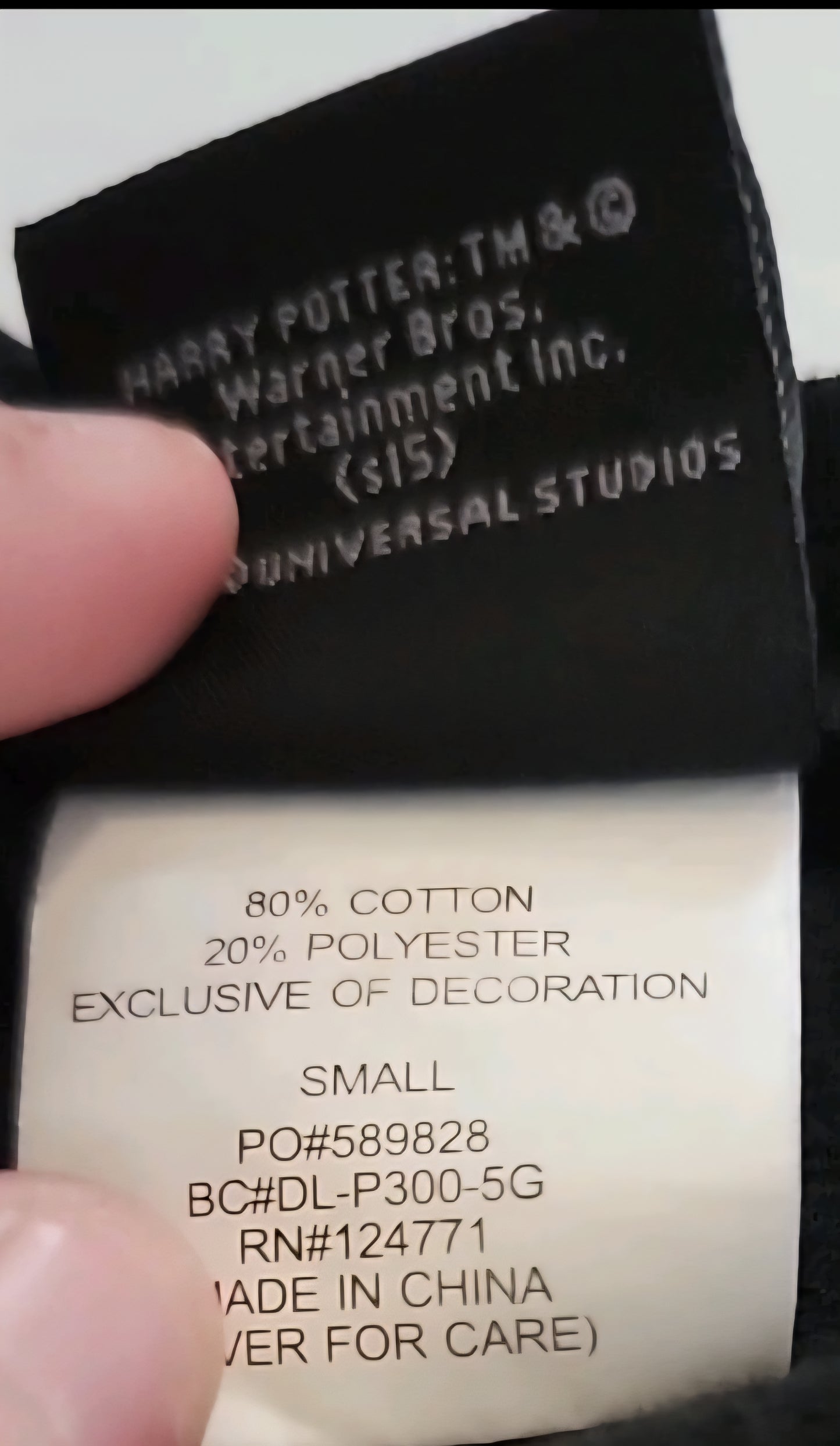 Harry Potter Universal Studios Womens Shirt Size Small Embroidered 3/4 Sleeve