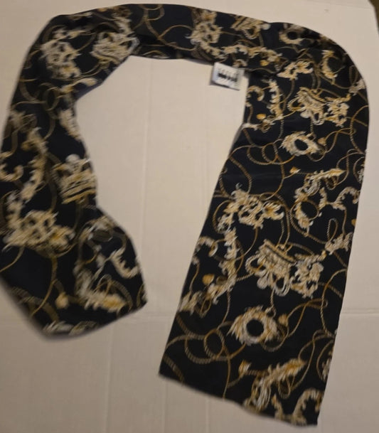 Vintage Leslie Fay Crown Scarf 50.5"x7.5"