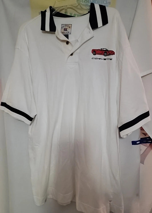 Cutter & Buck Corvette Museum Delivery Embroidered Polo Mens Size XXL Vintage