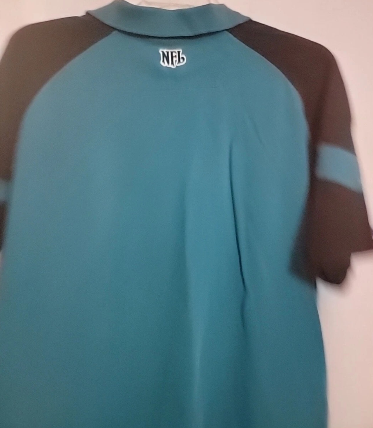 Jacksonville Jaguars Vintage Logo Teal Golf Polo Shirt Men's Size XL Embroidered