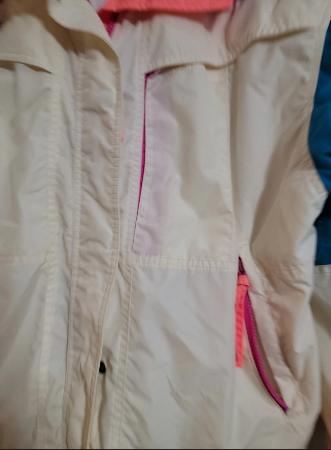 Vintage 90s Neon Columbia Jacket Radial Sleeve Women's Size Medium