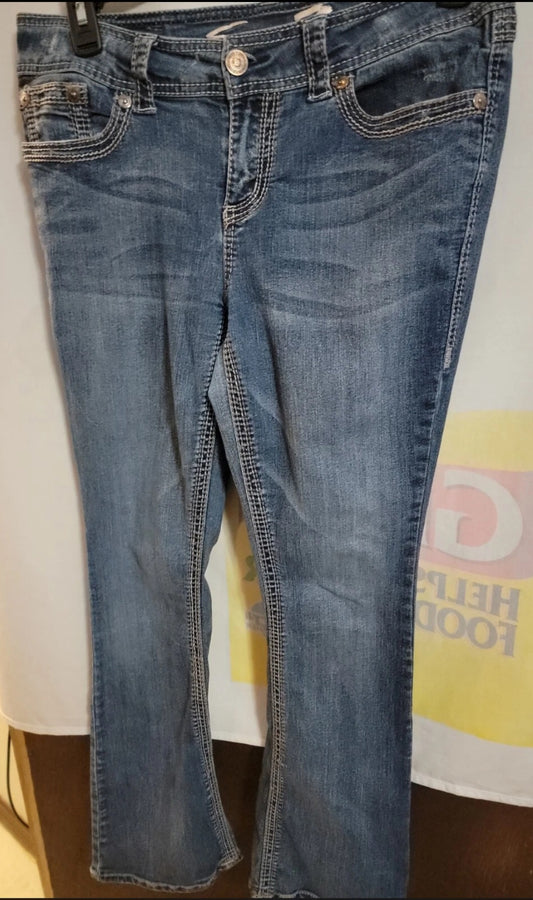 Seven for All Mankind Jeans Women's Size 12 Bootcut Flare Embroidered