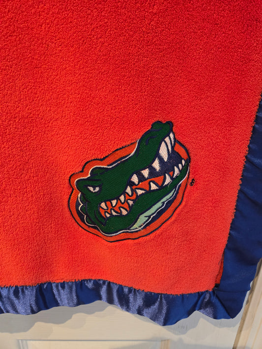 Pickles University Florida Gators Baby Blanket Satin Trim
