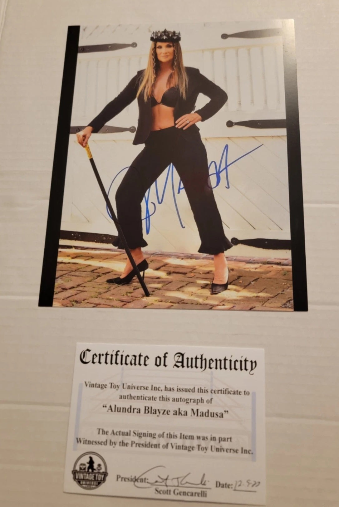 Madusa Crown Autographed Photo with COA