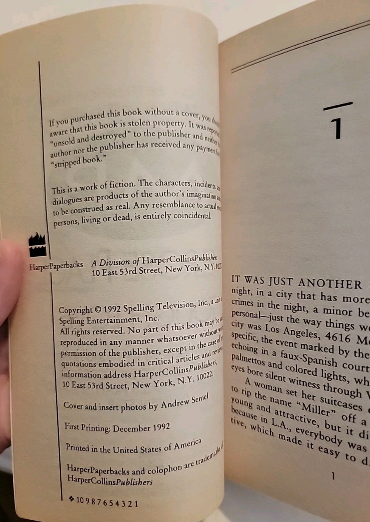 Melrose Place Tough Love Paperback Book 1992