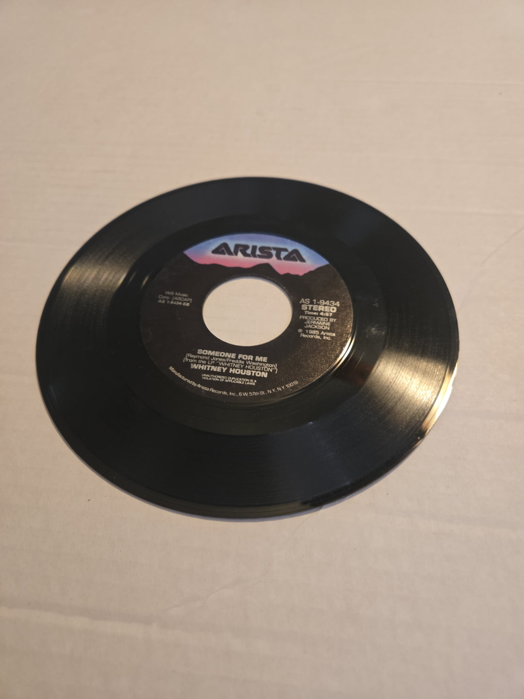 Whitney Houston How Will I Know 45 RPM Vinyl Record