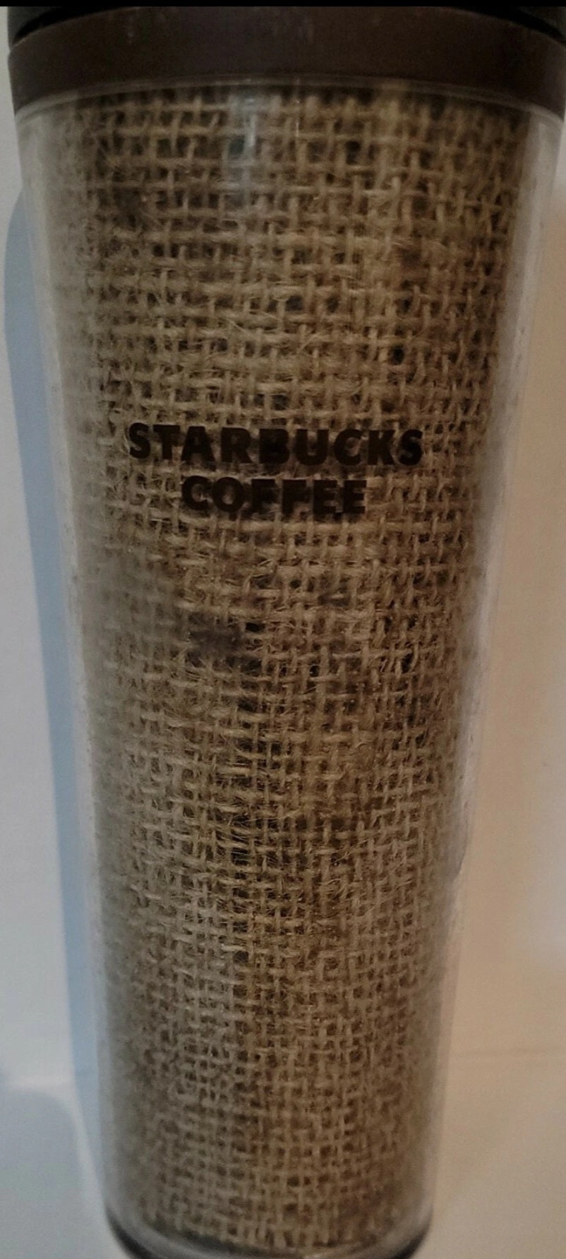 Starbucks Burlap Travel Tumbler
