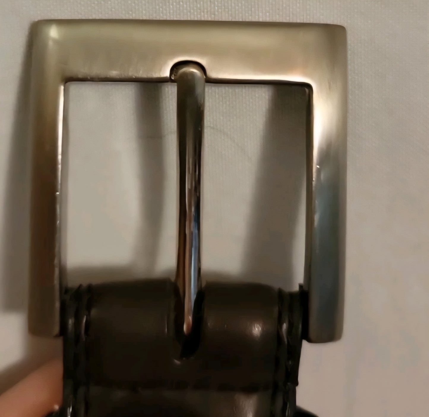 Izod Men's Genuine Leather Belt Size 40 Brown