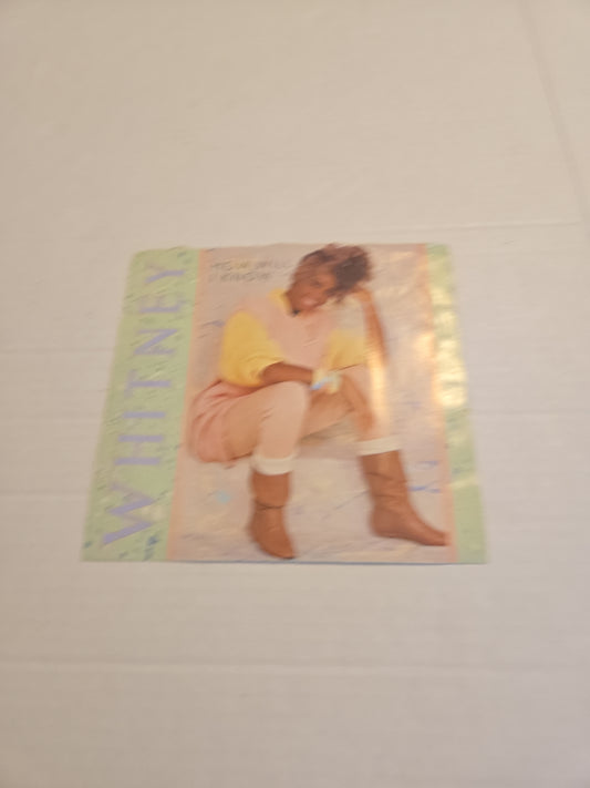 Whitney Houston How Will I Know 45 RPM Vinyl Record