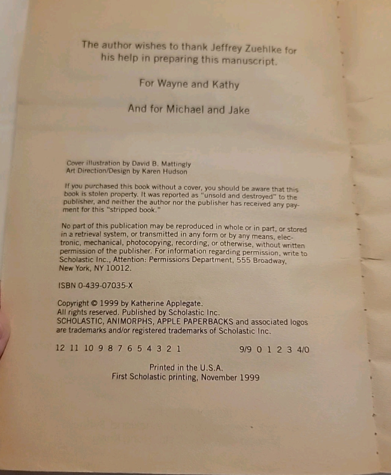 Animorphs #35: The Proposal Paperback 1999
