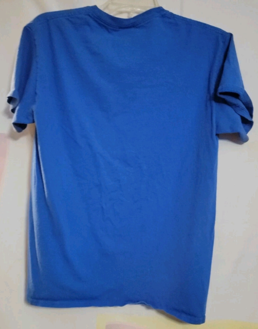 Vintage Thrasher Magazine Blue Shirt Mens Size Medium Skateboarding Ripped Flame