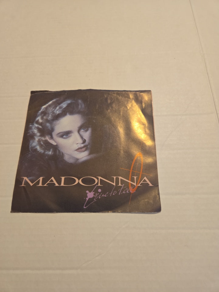 Madonna Live To Tell 45 RPM Vinyl