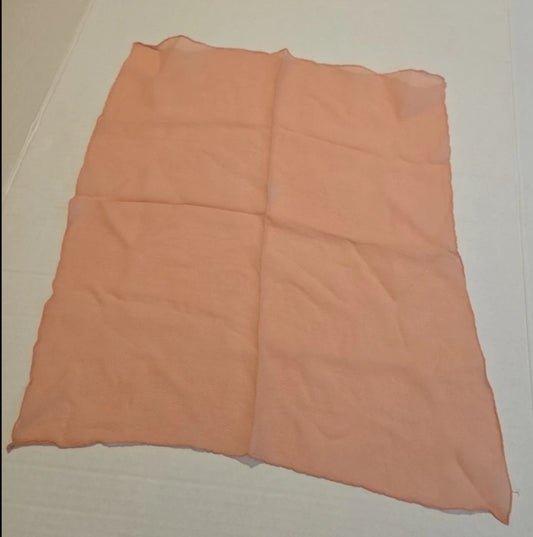 Vintage Ladies Handkerchief Dusty Rose Pink 15x16