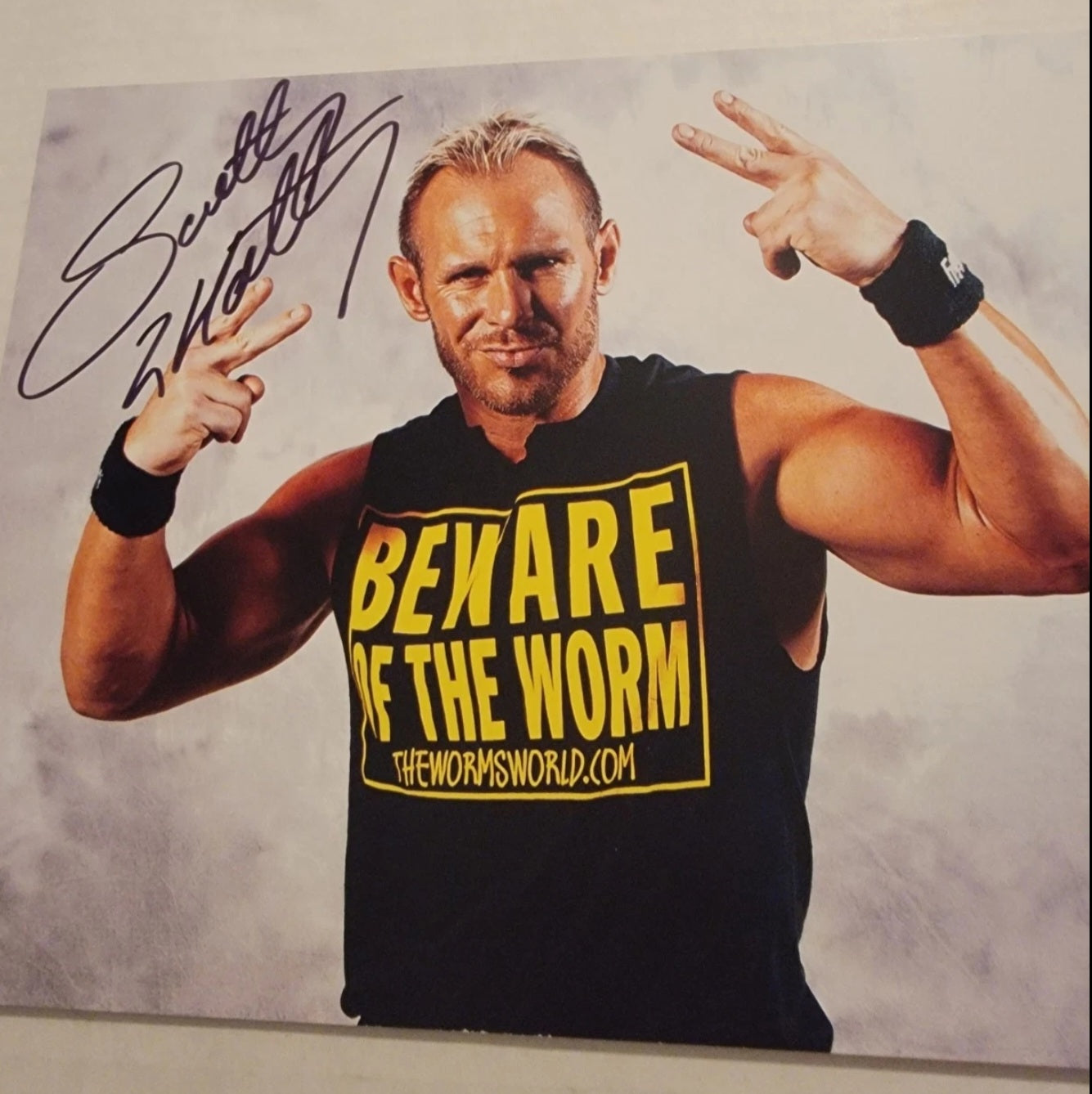 Scotty 2 Hotty Worm Autographed Photo with COA