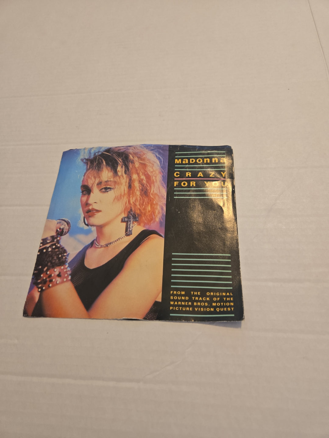 Madonna Crazy For You / Berlin No More Words 80s Dance Pop 45 Vinyl