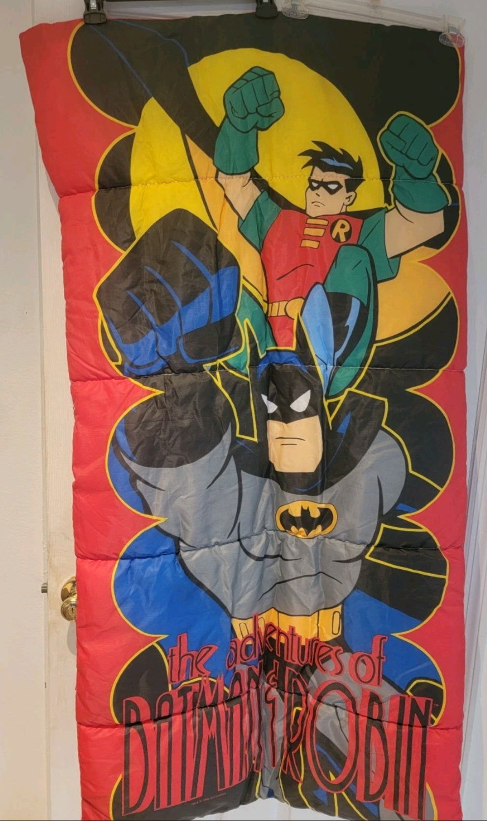 Vintage 1995 Adventures Of Batman And Robin Sleeping Bag DC Comics
