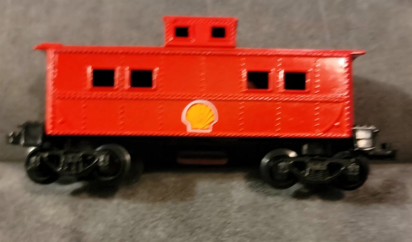 Shell Oil Promo Fletcher Barnhart & White  Diecast Train Red Caboose
