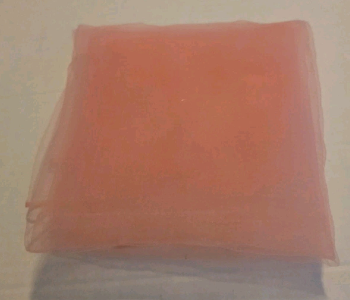 Vintage Ladies Sheer Scarf Pale Pink  25.5x26