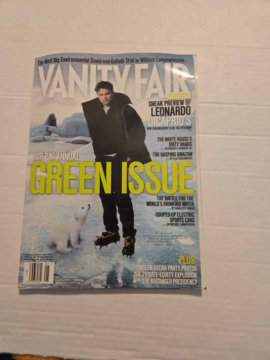 Vintage 2007 Vanity Fair 2nd Annual Green Issue Leonardo DiCaprio Magazine