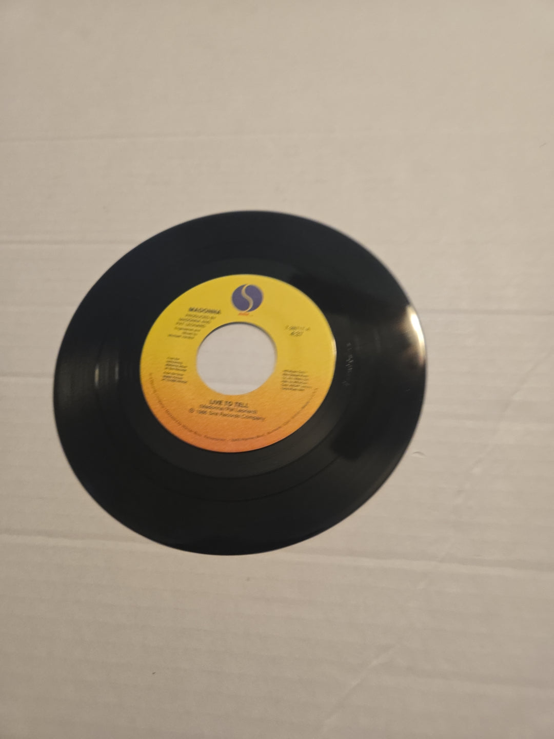 Madonna Live To Tell 45 RPM Vinyl