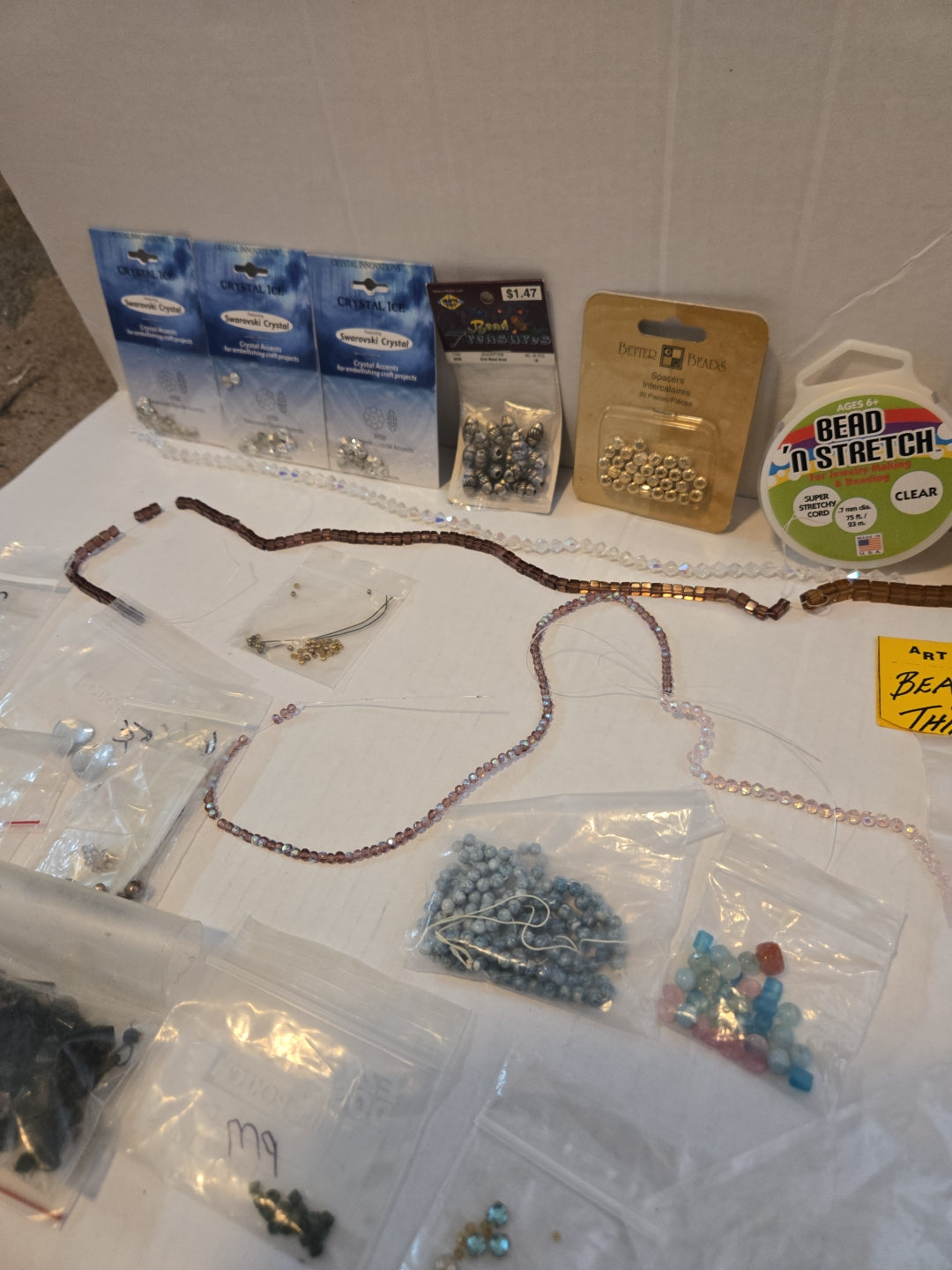 Lot Of Colorful Beads And Accessories For Jewelry Making