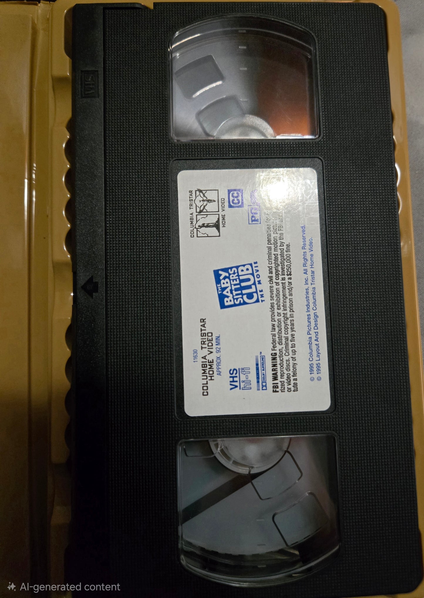 The Baby Sitters Club VHS Tape