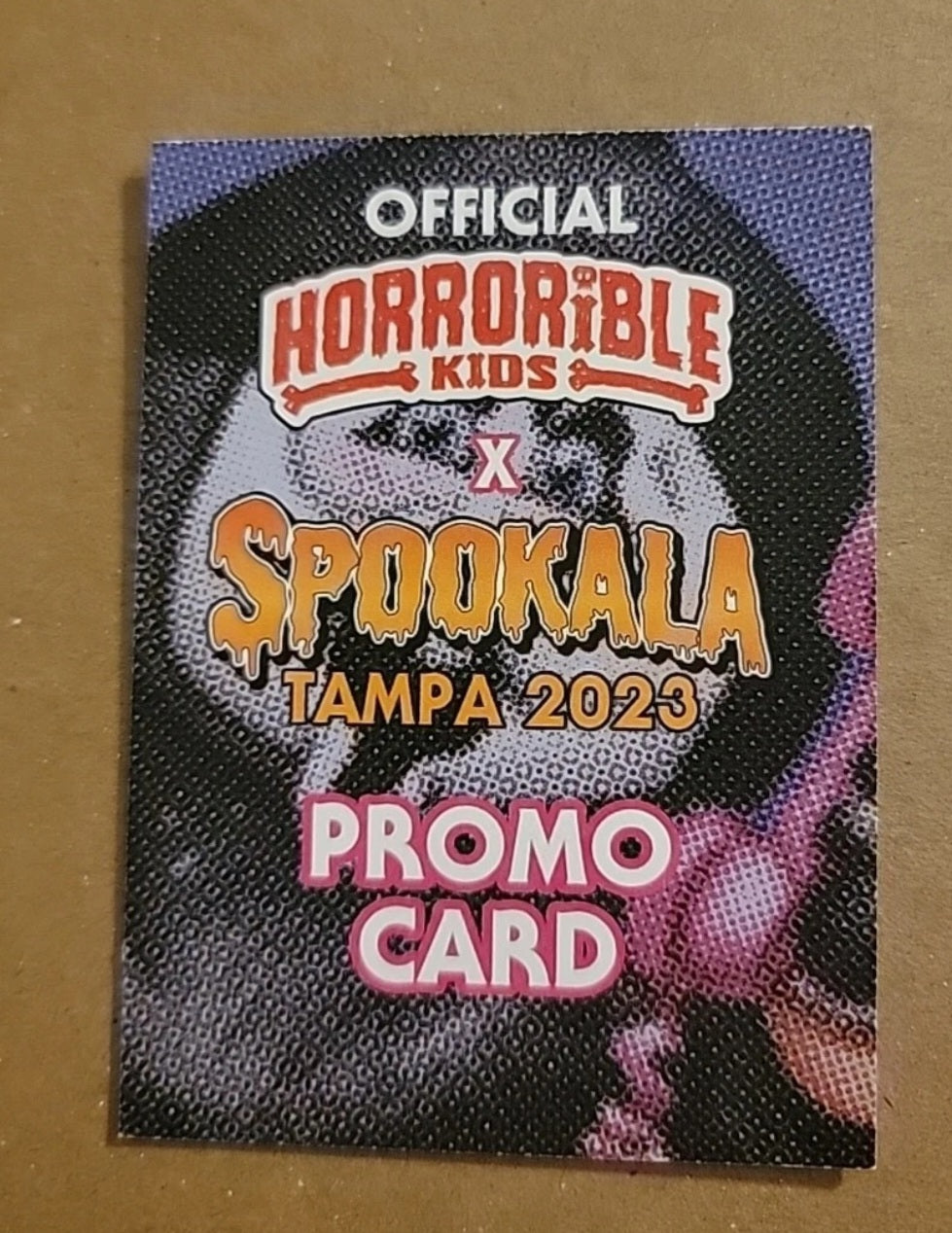 Horrorible Kids Ghostface Chase 2023 Spookala Tampa Mark Pingitore Card